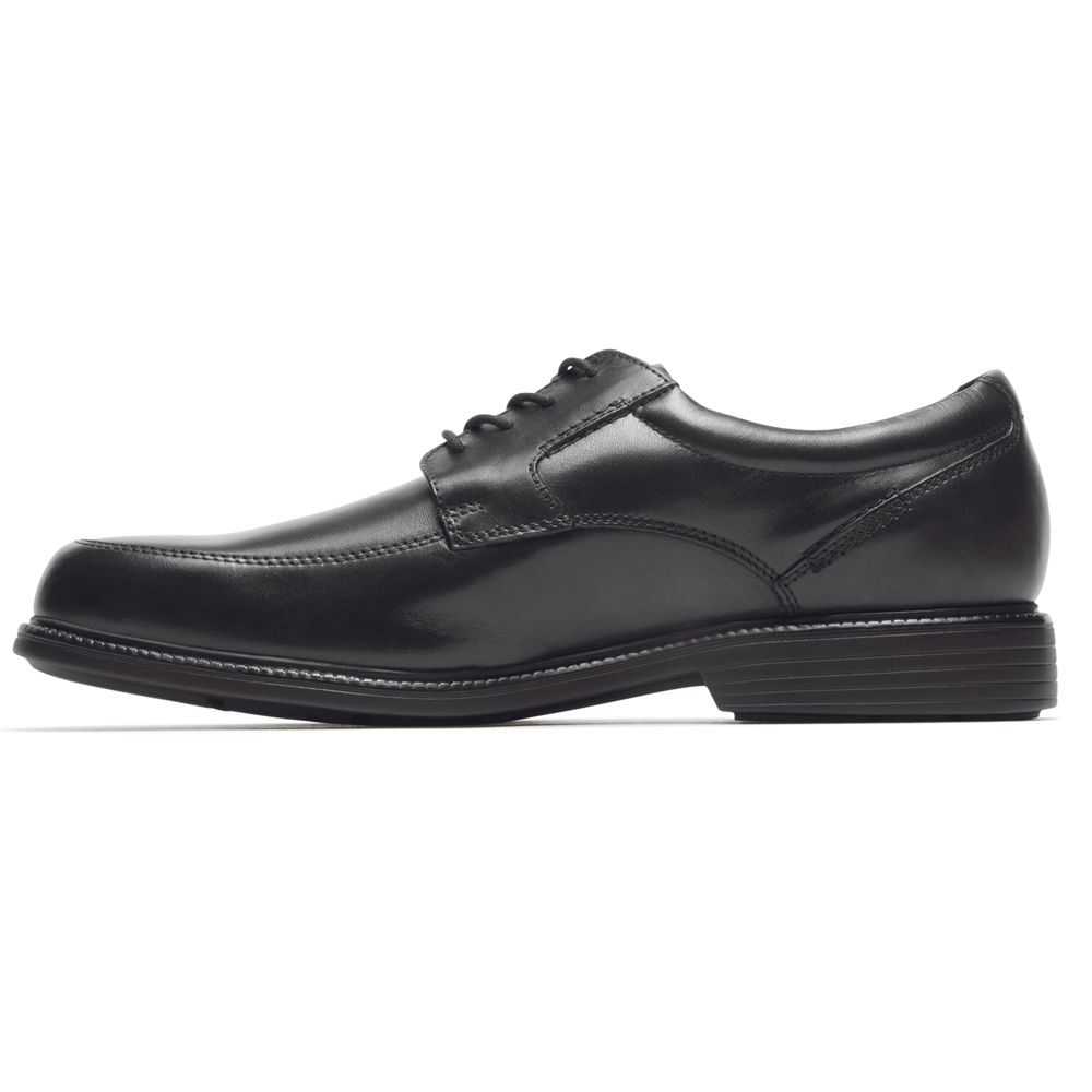 Rockport Singapore Mens Dress Shoes - Charles Road Apron Toe Black - HN1026978